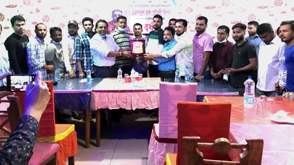 রিপন চৌধুরীকে সিলেট ইয়াং স্টারের সংবর্ধনা