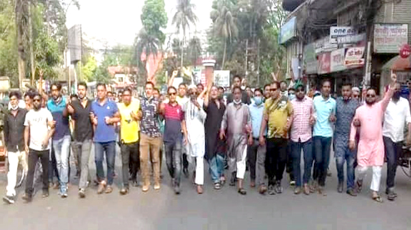 বিএনপির সমাবেশে সিলেট মহানগর যুবদলের মিছিল সহকারে যোগদান