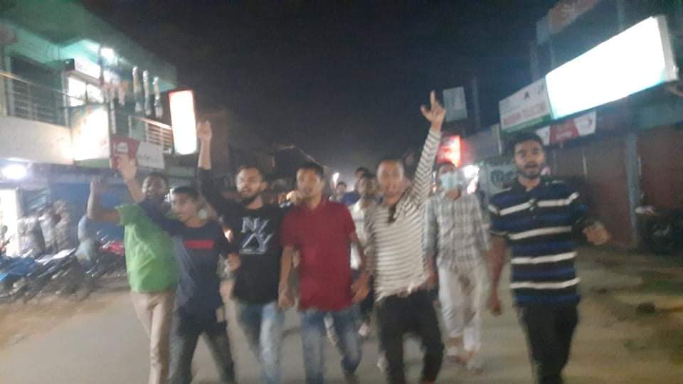 ফাহিমকে গ্রেপ্তারের প্রতিবাদে গোলাপগঞ্জ উপজেলা ছাত্রদলের বিক্ষোভ