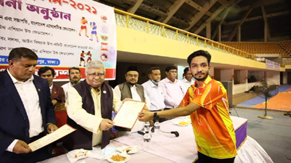 ২র্থ জাতীয় উশু ডুয়ান ব্ল্যাক বেল্ট ডুয়ান ডিগ্রি অর্জন করছেন সিলেটের তানভীর চৌধুরী
