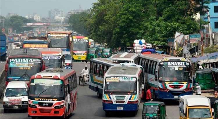 সোমবার থেকে সারাদেশে বন্ধ থাকবে গণপরিবহন