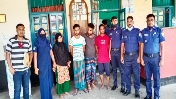 রেলওয়ের যাত্রীর ২১ভরি স্বর্ণ চুরি, গ্রেপ্তারকৃত ৩ আসামী রিমান্ডে