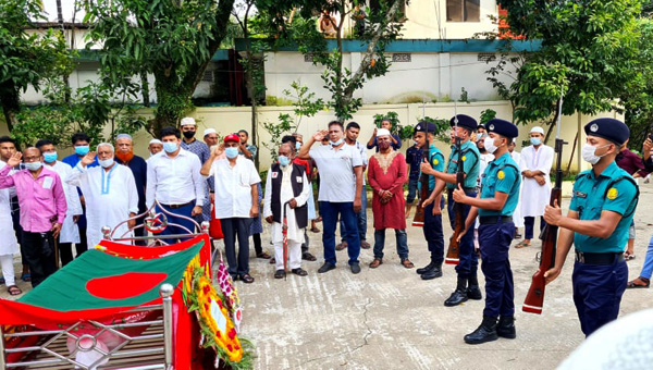 রাষ্ট্রীয় মর্যাদায় বীর মুক্তিযোদ্ধা আলহাজ্ব মো: আব্দুস শহিদের দাফন সম্পন্ন