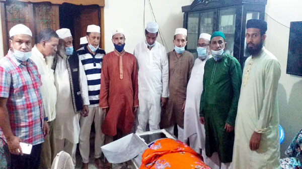 হাজী আব্দুল কুদ্দুসের পরিবারের সাথে দক্ষিণ ছাতক উপজেলা বাস্তবায়ন পরিষদের সাক্ষাত