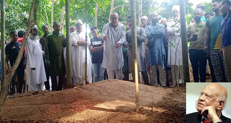 মা-বাবার কবরের পাশে চিরনিদ্রায় শায়িত সাবেক অর্থমন্ত্রী মুহিত