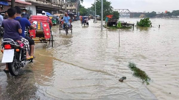 ভারী বর্ষণ: ফের সিলেটে বন্যার আশঙ্কা