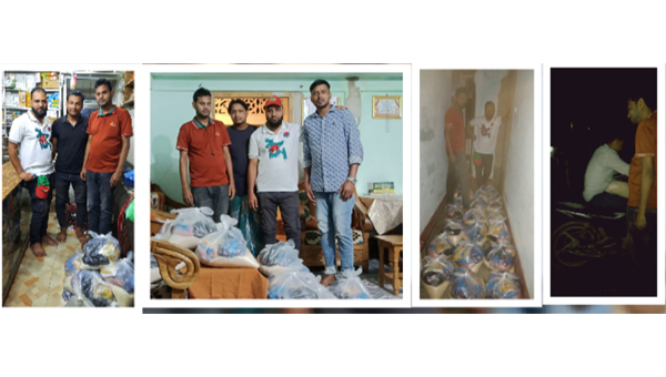 পানিবন্দি ছাত্রনেতাদের পাশে ছাত্রদল নেতা মুমিন