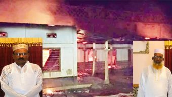 গোলাপগঞ্জে ইউনিয়ন আ’লীগ সভাপতির বাড়ি পুড়িয়ে দিয়েছে জনতা