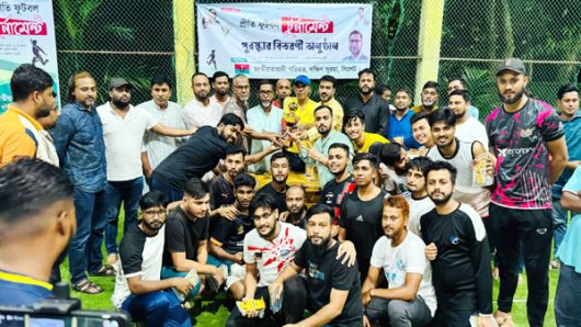 জাতীয়তাবাদী পরিবার দক্ষিণ সুরমার উদ্যোগে প্রীতি ফুটবল টুর্নামেন্ট ও পুরস্কার বিতরণ