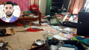 ছাত্রদল নেতা জুনেদ আহমদ জুনায়েদ এর বাড়িতে পুলিশের তল্লাশীর নামে হয়রানী ও ভাংচুর