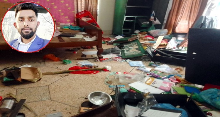 ছাত্রদল নেতা জুনেদ আহমদ জুনায়েদ এর বাড়িতে পুলিশের তল্লাশীর নামে হয়রানী ও ভাংচুর