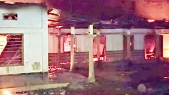 জুড়ীতে ছাত্রলীগ নেতার বাড়িতে হামলা ও অগ্নিসংযোগ