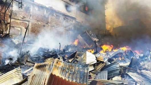 ইংল্যান্ড প্রবাসী ছাত্রলীগ নেতা মোঃ ছাদিকুর রহমানের বাড়ীতে অগ্নিসংযোগ হামলা ও লুটপাট