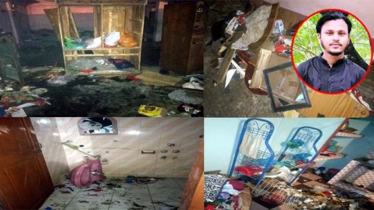 মৌলভীবাজারে ছাত্রলীগ নেতা মো: কামরুল ইসলামের বাড়িতে হামলা, ভাংচুর