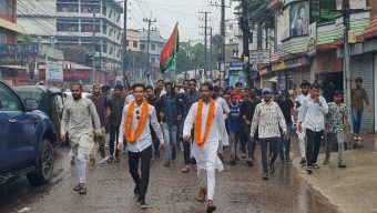 সিলেট সরকারি কলেজ ছাত্রদল নেতাদের আনন্দ মিছিল