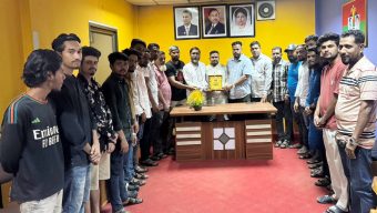 শহীদুল ইসলাম নোমানের পর্তুগাল গমন উপলক্ষে সিলেট জেলা ও মহানগর ছাত্রদলের বিদায় সংবর্ধনা প্রদান