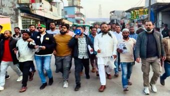 সিলেট-৩ আসনে ধানের শীষের প্রচারনায় জালালপুরে দক্ষিণ সুরমা উপজেলা স্বেচ্ছাসেবক দল