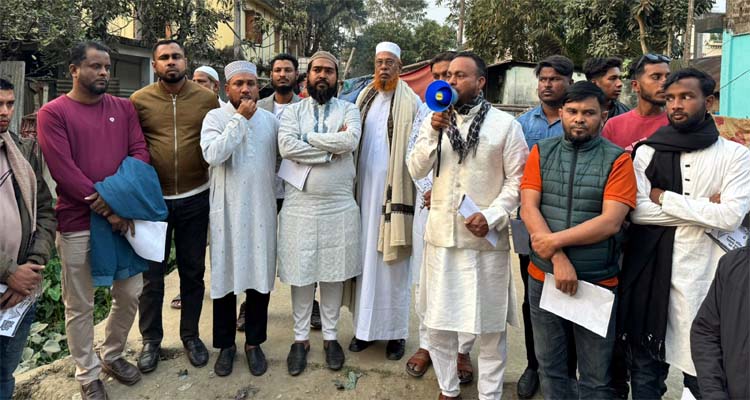 ধানের শীষের প্রার্থী এম এ মালিকের প্রচারণায় দক্ষিণ সুরমা স্বেচ্ছাসেবক দল