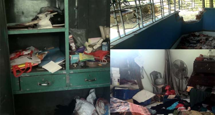 বড়লেখায় ছাত্রলীগ নেতার বাড়িতে হামলা ভাংচুর প্রাণনাশের হুমকী