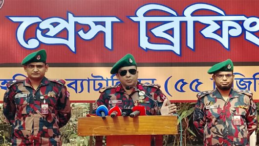 নির্বাচন ঘিরে হবিগঞ্জে কঠোর নিরাপত্তায় মাঠে বিজিবি