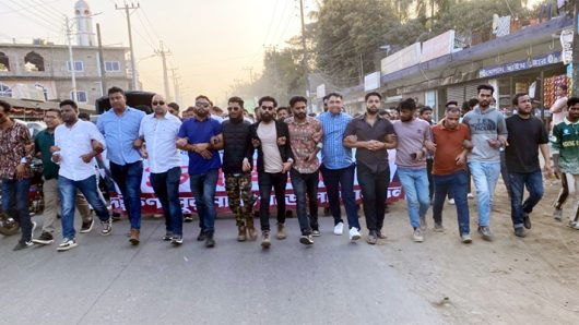 ধানের শীষের বিজয়ের লক্ষ্যে দক্ষিণ সুরমায় ছাত্রদলের মিছিল-সমাবেশ