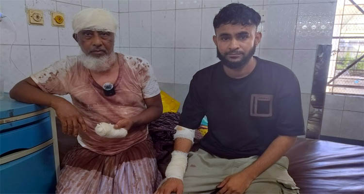 জগন্নাথপুরে জমি নিয়ে বিরোধে হামলা, বাবা-ছেলে আহত